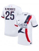 Paris Saint-Germain Nuno Mendes #25 Venkovní Dres 2024-25 Krátký Rukáv